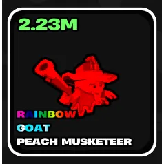 Rainbow Peach Musketeer