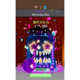 Lvl 250 Wreckzilla Rave 3 Traits 67.3Qi/s