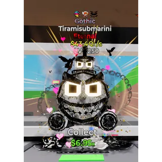 Lvl 250 Tiramisubmarini Gothic 3 Traits 43.4Qi/s