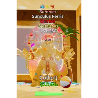 Lvl 250 Sunculus Ferris Summer 3 Traits 49.9Qi/s