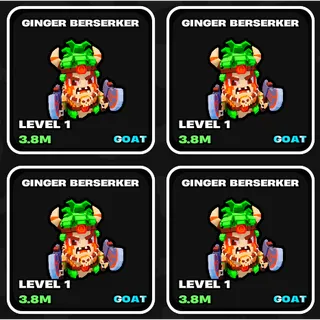 x4 Ginger Berserker