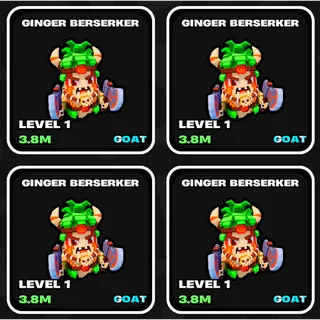 x4 Ginger Berserker