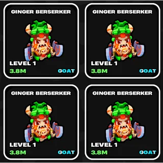 x4 Ginger Berserker