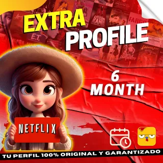 NETFLIX GLOBAL EXTRA PROFILE 6 MONTH