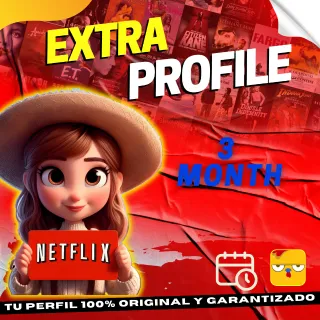 NETFLIX GLOBAL EXTRA PROFILE 3 MONTH