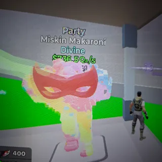 miskin makaroni party t