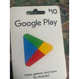 $10.00 USD Google Play