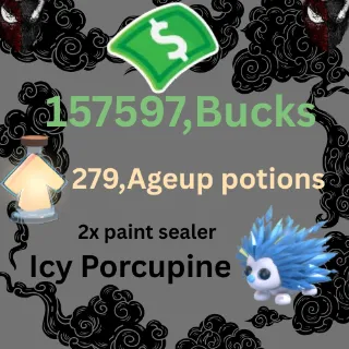 157597 buck, 279 ageup portions.