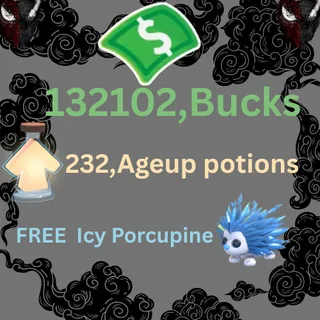 132102 buck,  232 ageup portions.