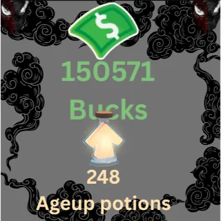 150571 buck, 248 ageup portions.