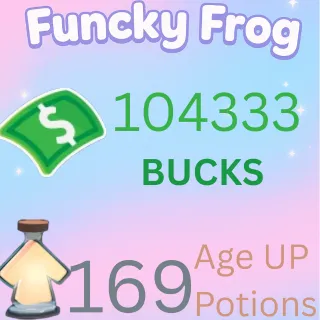 104333buck,169 ageup portions.