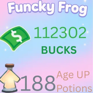 112302 buck, 188 ageup portions.