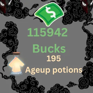 115942 buck, 195 ageup portions.