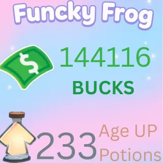 144116buck,233 ageup portions.