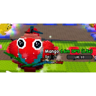 Huge frozen-ruby mango 1.5m dps pbs