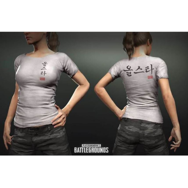 Pubg Korea All Star T Shirt Playerunknown S Battlegrounds In Game Items Gameflip