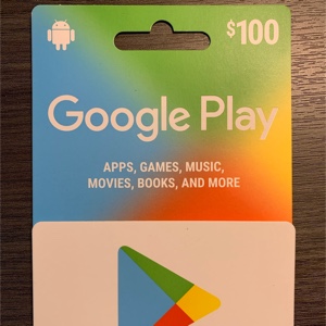 Google Play 100 Reais - Cartão Presente