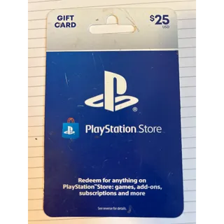 $25.00 USD PlayStation Store