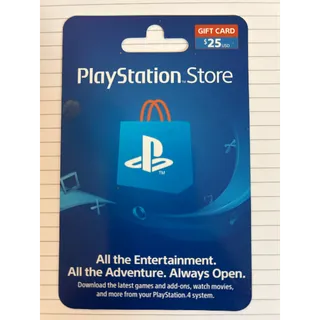$25.00 USD PlayStation Store