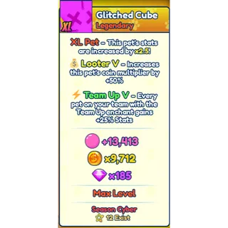 XL Shiny Glitched Cube