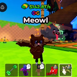 VOLCANIC MEOWL MAX KICK A LUCK BLOCK