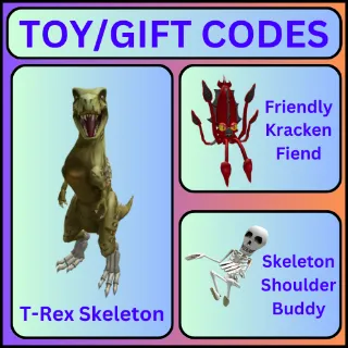 ROBLOX ACCOUNT WITH T-REX SKELETON TOYCODE AND LIMITEDS