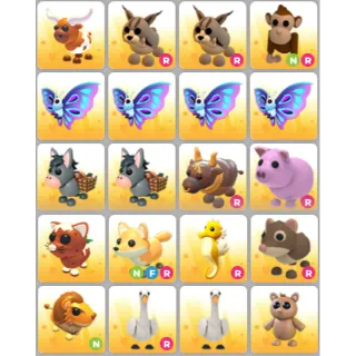 INSTANT DELIVERY - ADOPT ME RARE PET BUNDLE #9