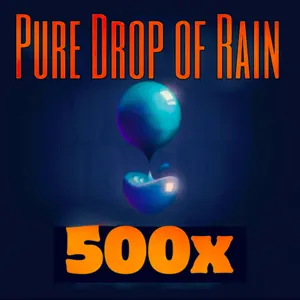 500 pure drops of rain