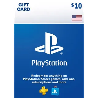 $10.00 USD PlayStation Store united states
