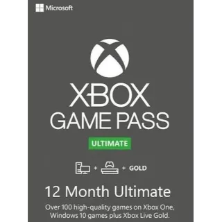 Xbox Game Pass Ultimate 12 Months Global Account