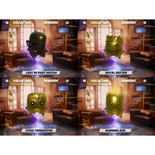 Four gold SPRITES 