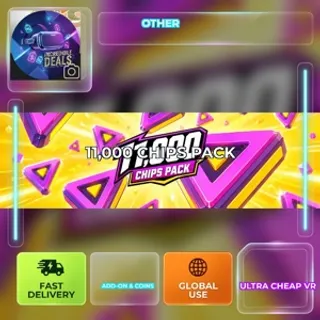 HERO X HERO: 11,000 CHIPS PACK - Official Code