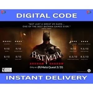 🦇 Batman: Arkham Shadow | Official Meta Quest Key | Ultra Cheap VR - Become the Dark Knight!