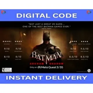 🦇 Batman: Arkham Shadow | Official Meta Quest Key | Ultra Cheap VR - Become the Dark Knight!