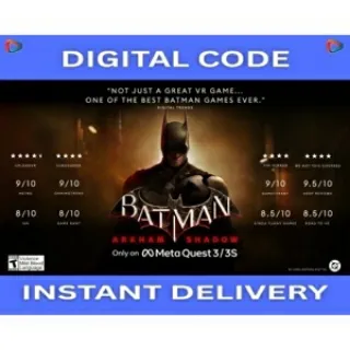 🦇 Batman: Arkham Shadow | Official Meta Quest Key | Ultra Cheap VR - Become the Dark Knight!