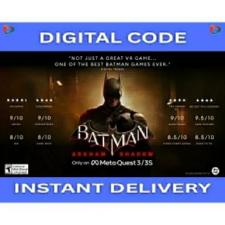 🦇 Batman: Arkham Shadow | Official Meta Quest Key | Ultra Cheap VR - Become the Dark Knight!