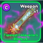 Conqueror LE Max lvl godly 
