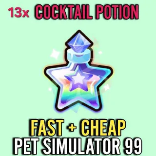 13x Coctail Potion Pet Sim 99