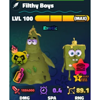 5S NC PP Filthy Boys | SpongeBob Tower Defense