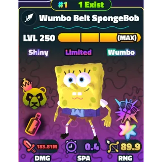 #1 Super Star SW Wumbo Belt Spongebob NC HDS| SPONGEBOB TOWER DEFENSE