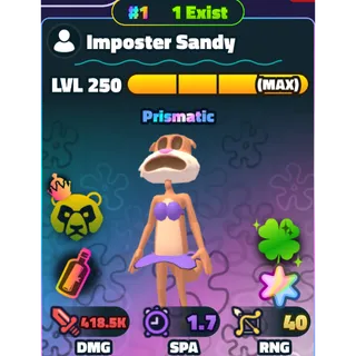 #1 Super Star Imposter Sandy LOI | SPONGEBOB TOWER DEFENSE