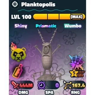Gold Serial 5 Star SW Planktopolis NC HDS MAX | SpongeBob Tower Defense
