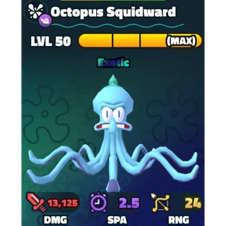 Octopus Squidward Gold Serial | SPONGEBOB TOWER DEFENSE