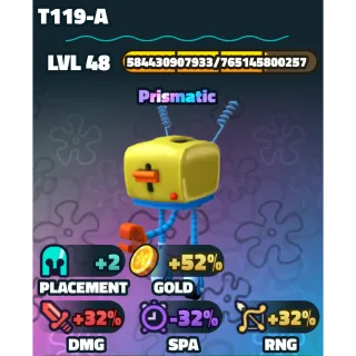 T119-A Gold Serial | SpongeBob Tower Defense