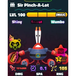 5 STAR SW Sir Pinch a lot NC PP MAX | SpongeBob Tower Defense