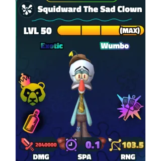 Wumbo Squidward The Sad Clown NC HDS Rainbow Serial | SpongeBob Tower Defense