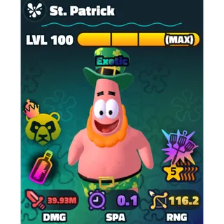 5 Star St. Patrick NC HDS Gold Serial | SpongeBob Tower Defense