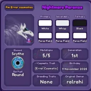 🐲 ➤【Nightmare Paranox】