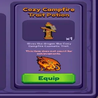🍶 ➤【Cozy Campfire Trait Potion】