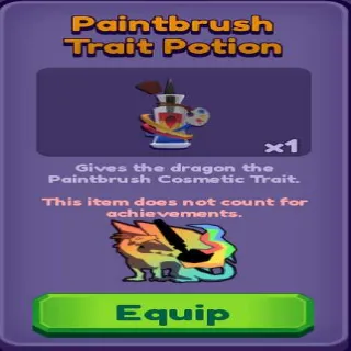🍶 ➤【Paintbrush Trait Potion】